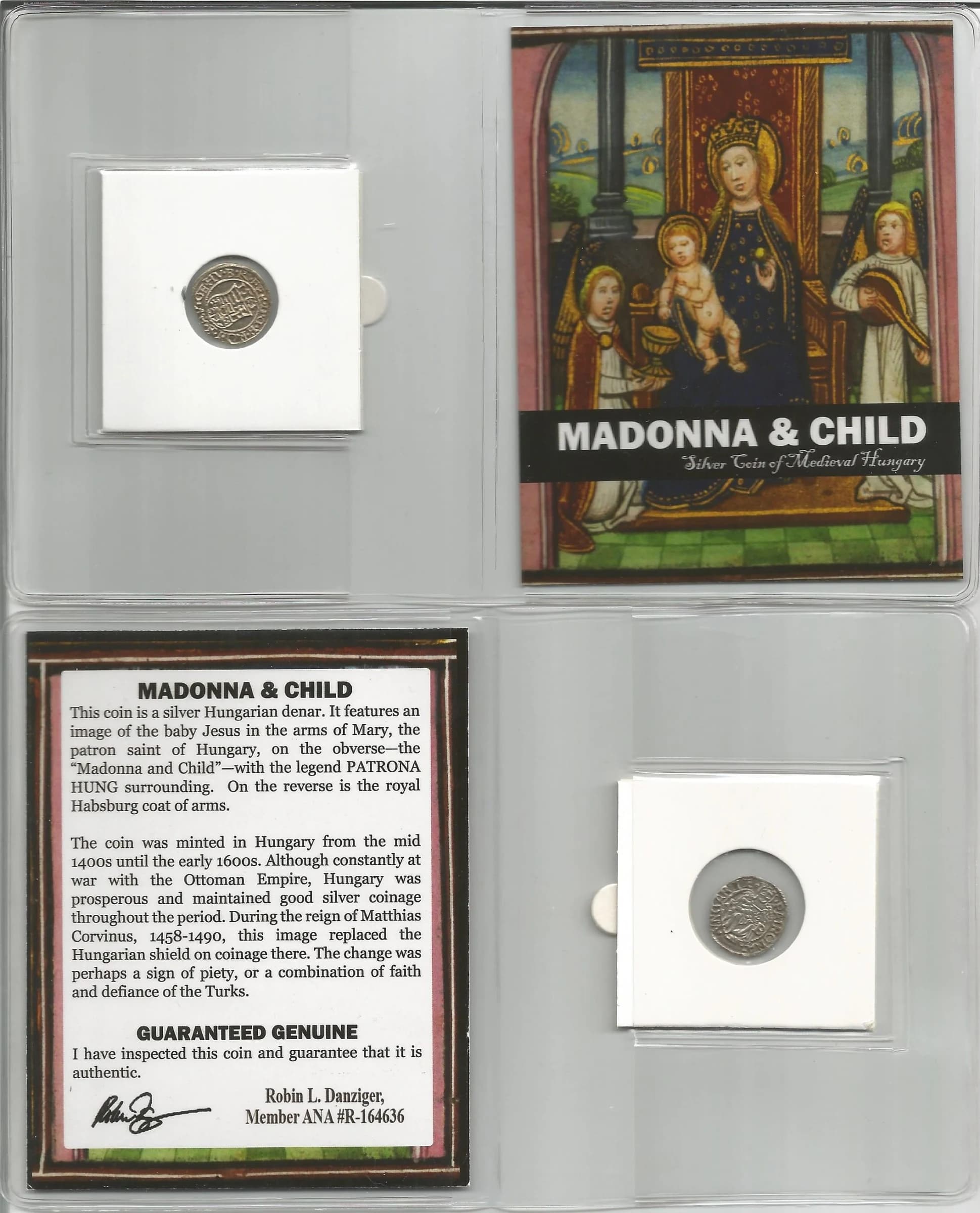 Madonna and Child Medieval Silver Coin (Mid-Sized Album) - Image 4