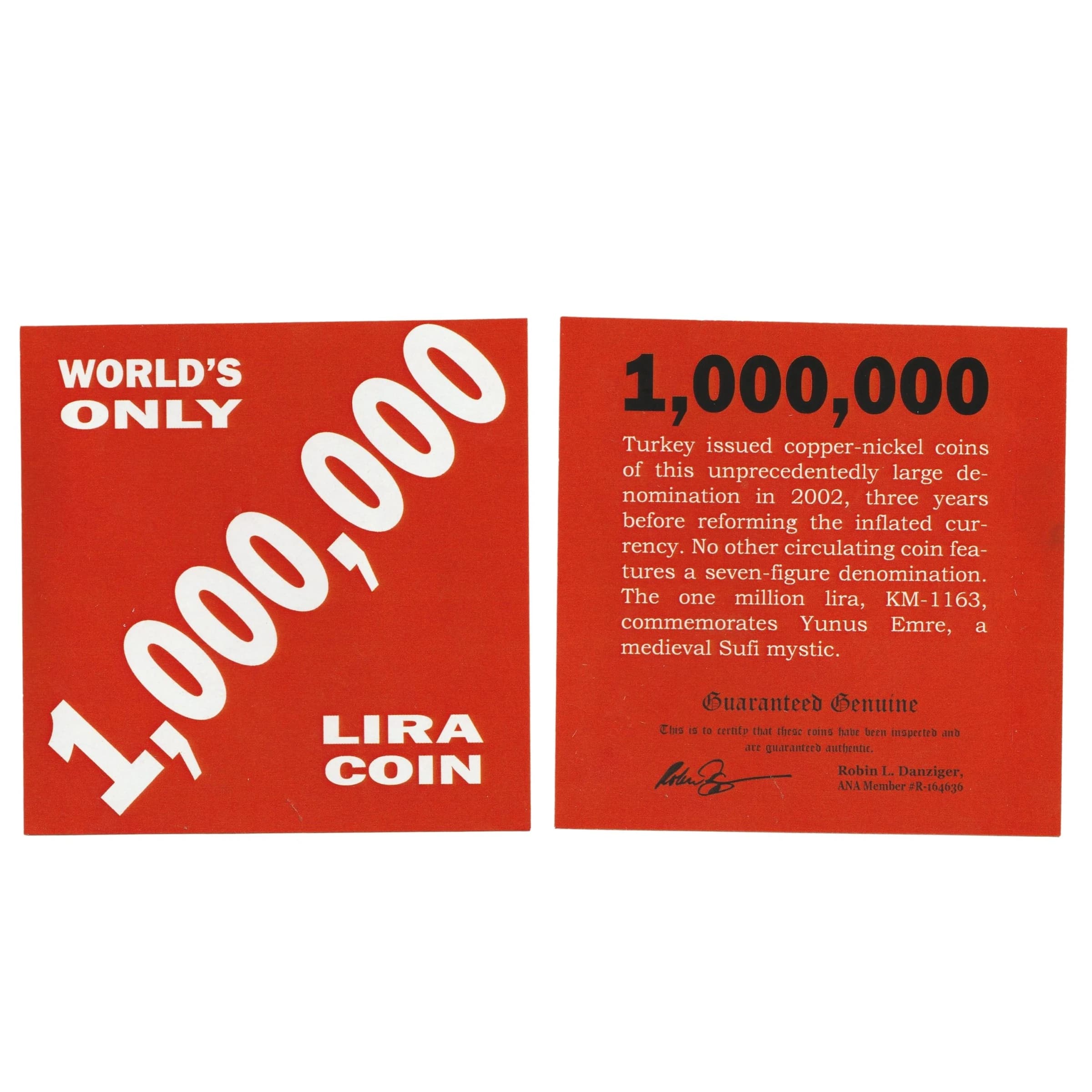 World's Only 1,000,000 Lira Coin (Mini Album) - Image 4