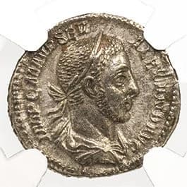 NGC-Certified Roman Coin: Severus Alexander, Denarius, Grade AU - Image 3