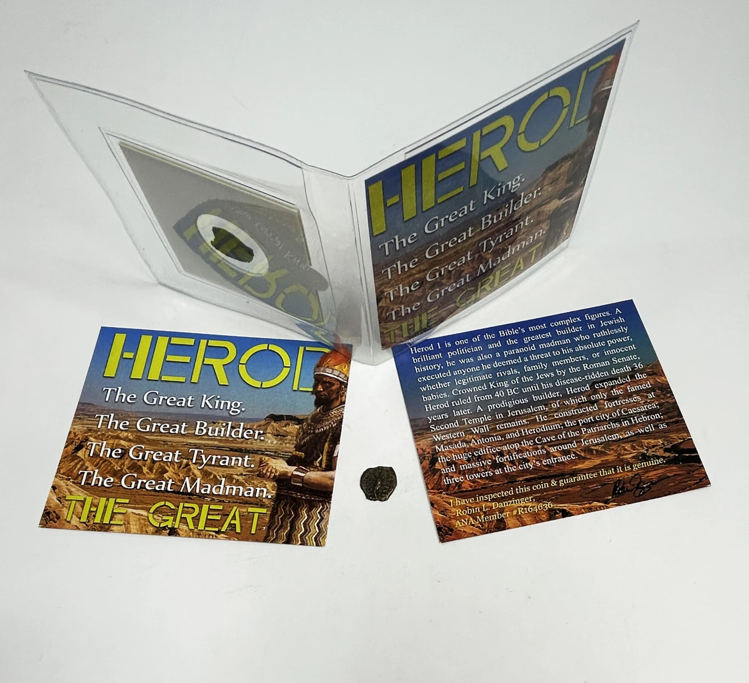 Herod the Great: Genuine Bronze Judean Prutah of the Biblical Holy Land - Image 2