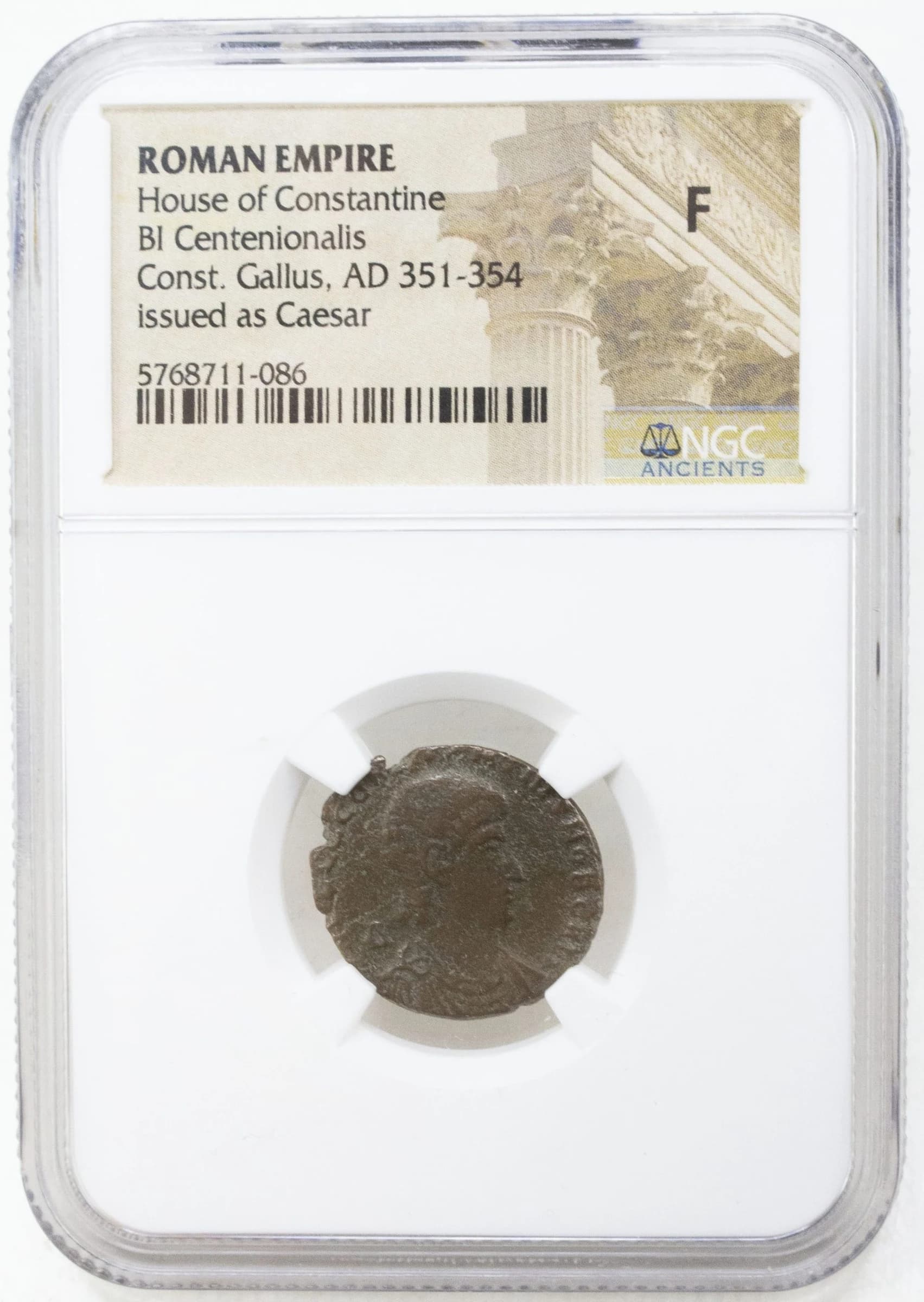 NGC-Certified Roman Coin: CONSTANGALL, Grade LG - Image 2