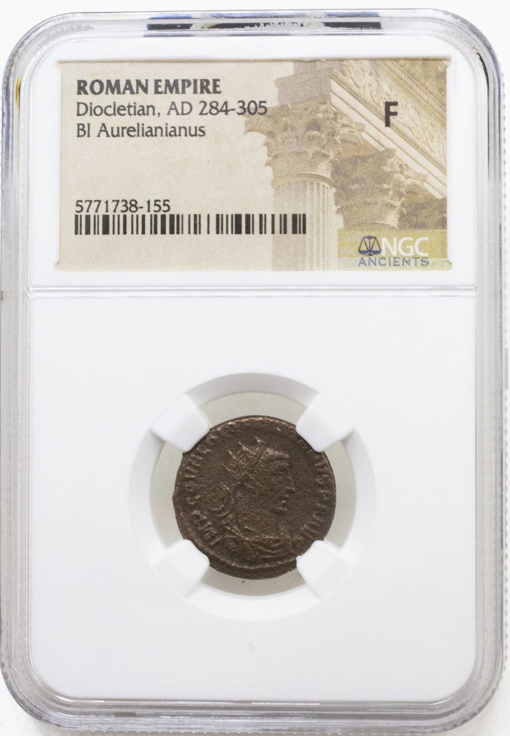 NGC-Certified Roman Coin: Diocletian, ANT, Grade F - Image 2