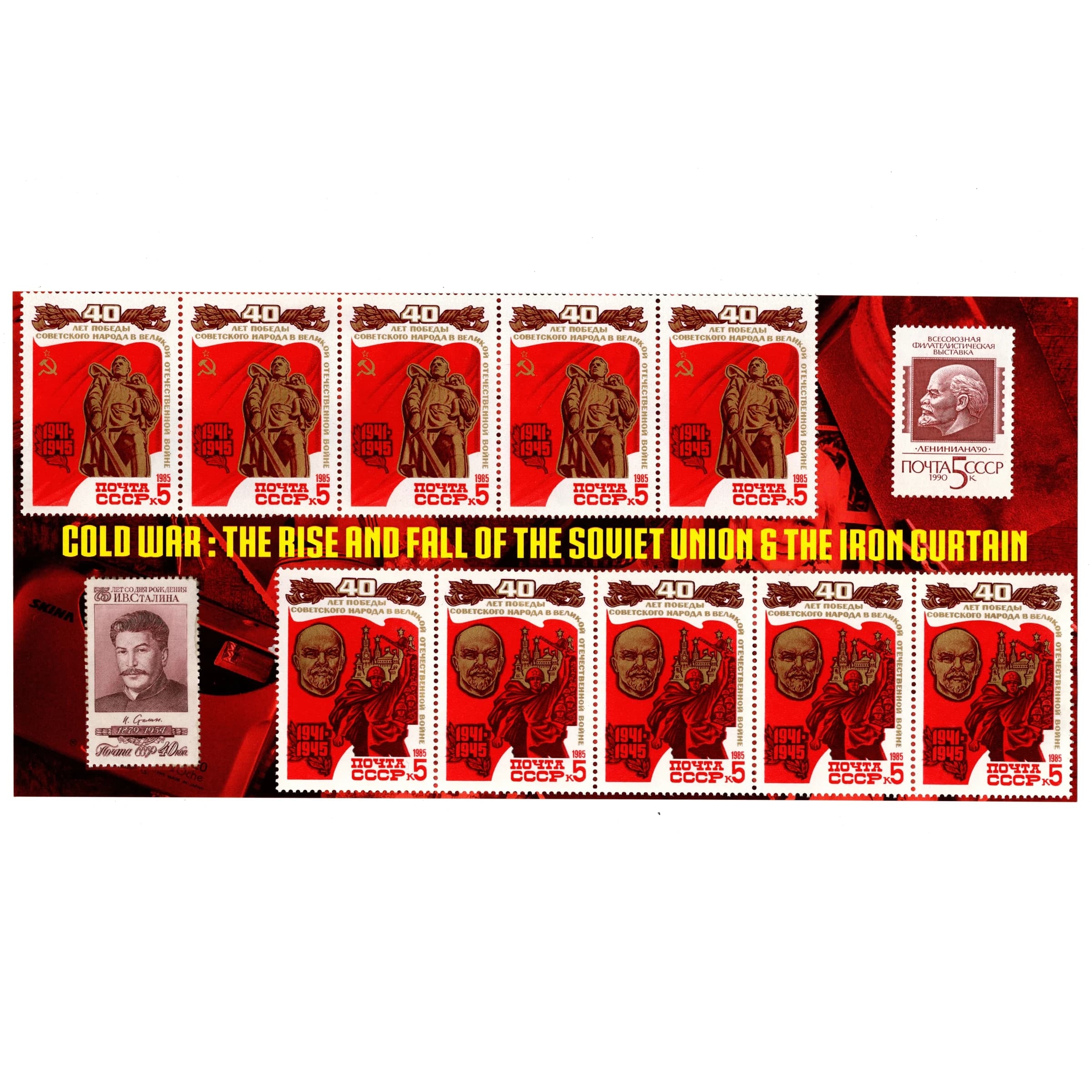 Cold War: The Rise & Fall of the Soviet Union and the Iron Curtain (10 Coin Box) - Image 2