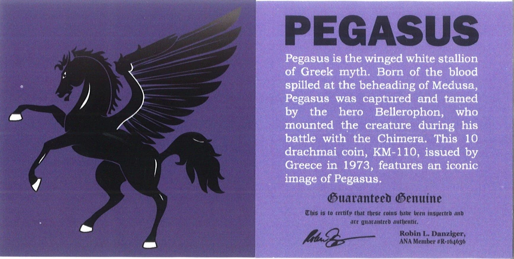 Pegasus 10 drachmai Greek Coin (Mini Album) - Image 5