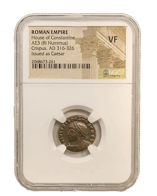 NGC-Certified Roman Coin: Crispus, AE3, Grade VF - Image 2