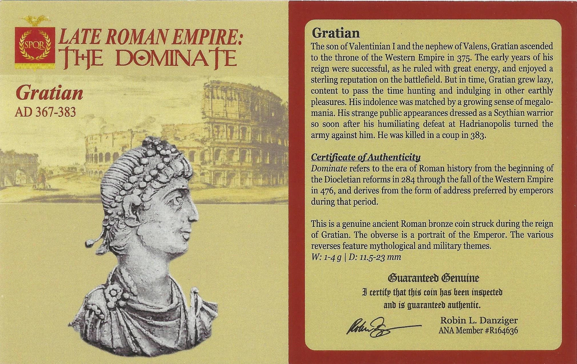 NGC-Certified Roman Coin: Gratian, AE4, Grade XF - Image 2