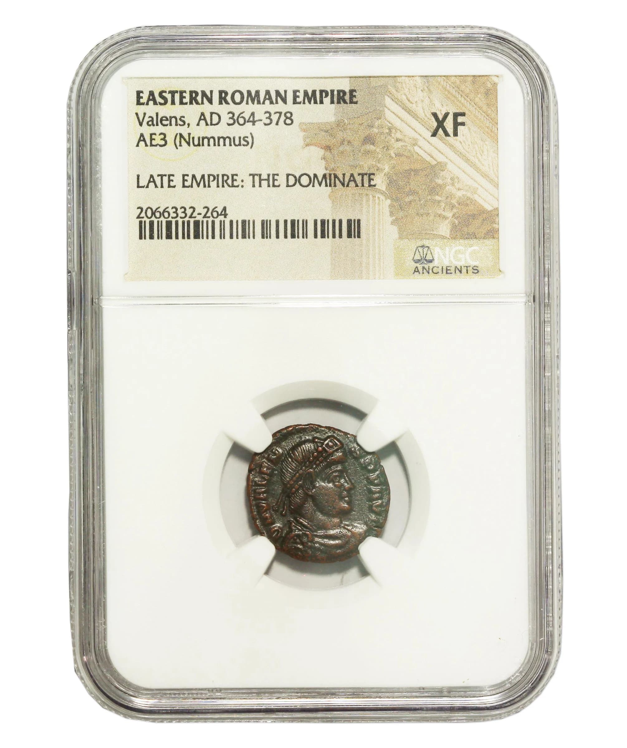 NGC-Certified Roman Coin: Valens, AE3, Grade XF - Image 2