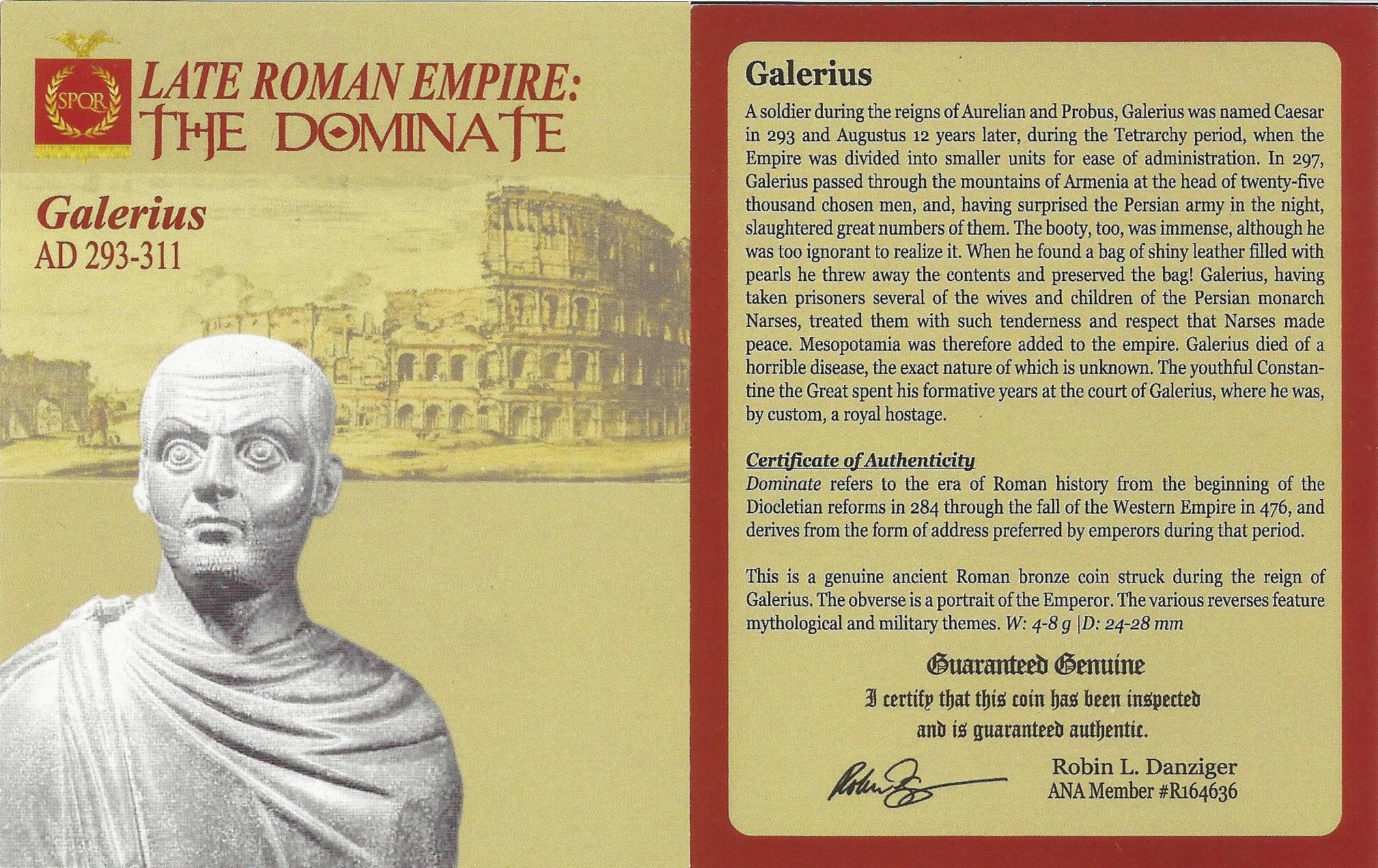 NGC-Certified Roman Coin: Galerius, ANT, Grade CH-F - Image 2