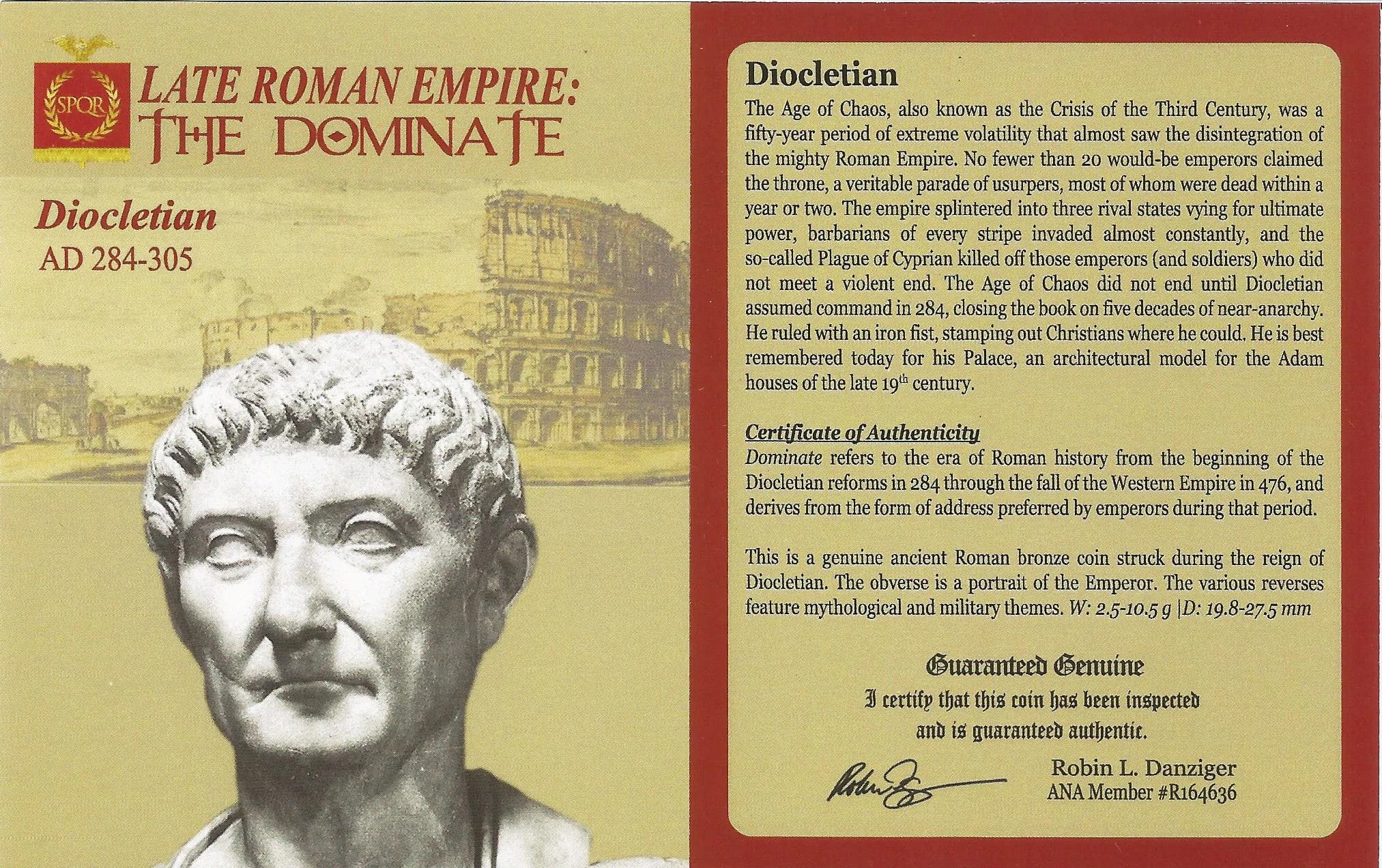 NGC-Certified Roman Coin: DIOCLETIAN(ANT), Grade CH-XF - Image 3