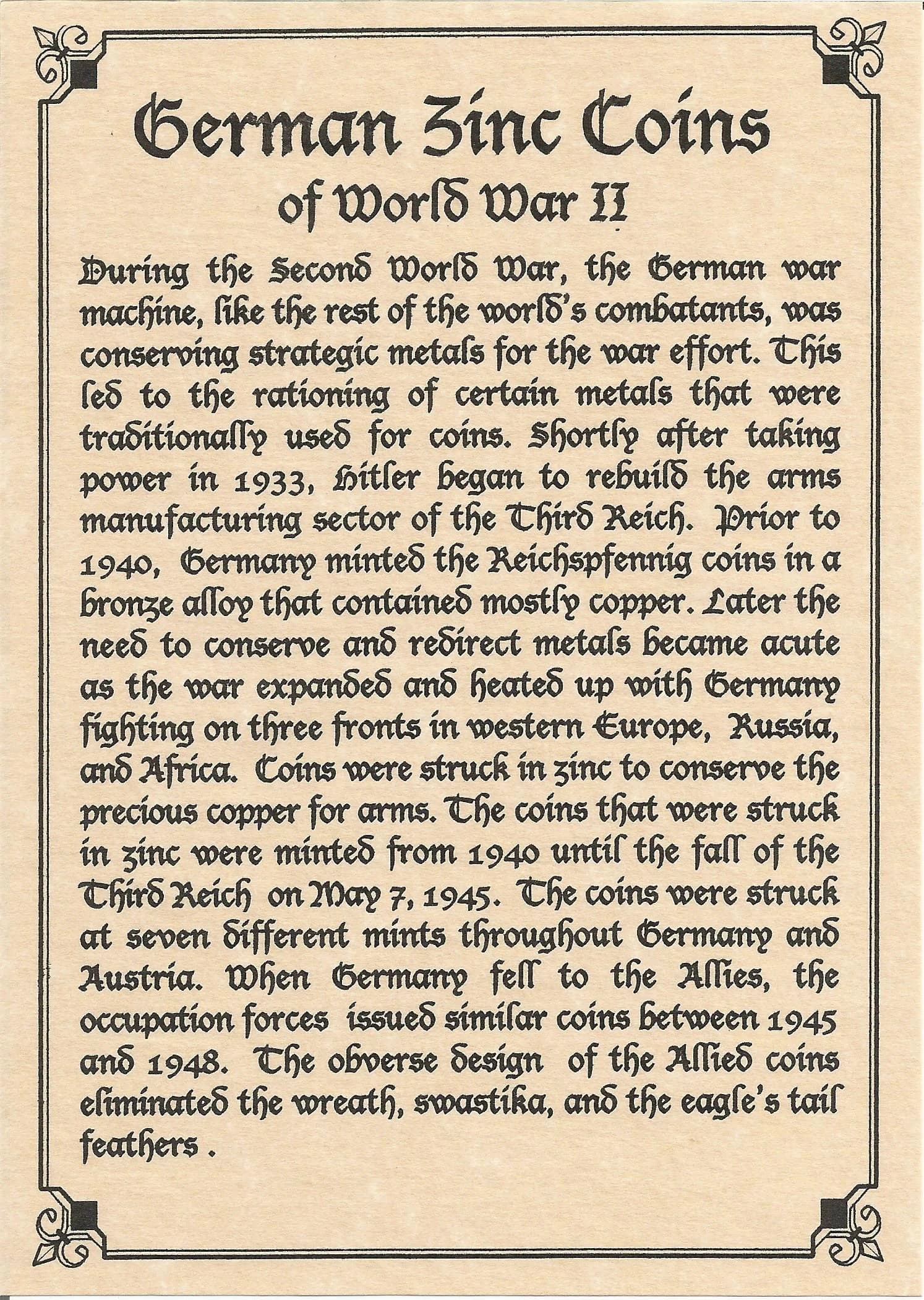 Nazi Germany: Reichpfennig Coin (Album) - Image 3