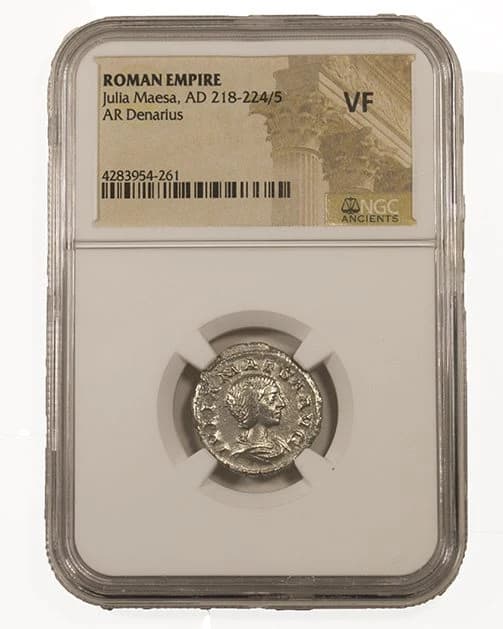 NGC-Certified Roman Coin: Julia Maesa, Denarius, Grade VF - Image 2