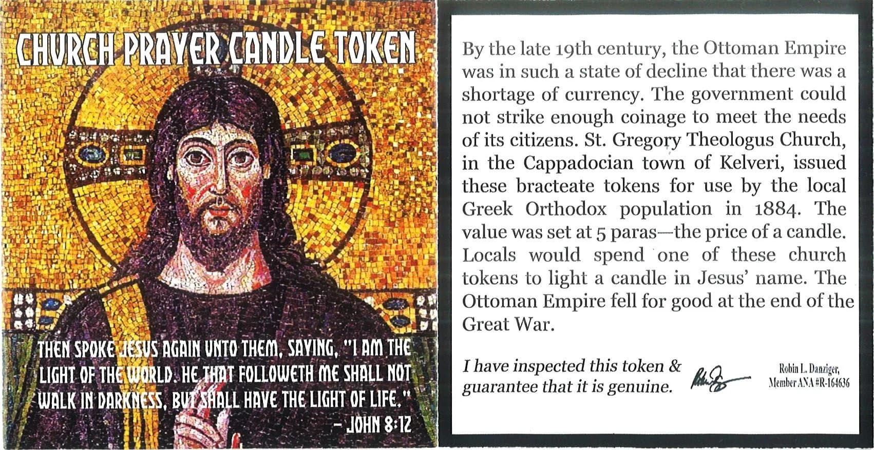 Church Prayer Candle Token (Mini Album) - Image 4