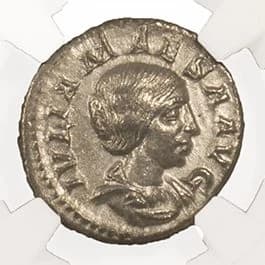 NGC-Certified Roman Coin: Julia Maesa, Denarius, Grade XF - Image 2