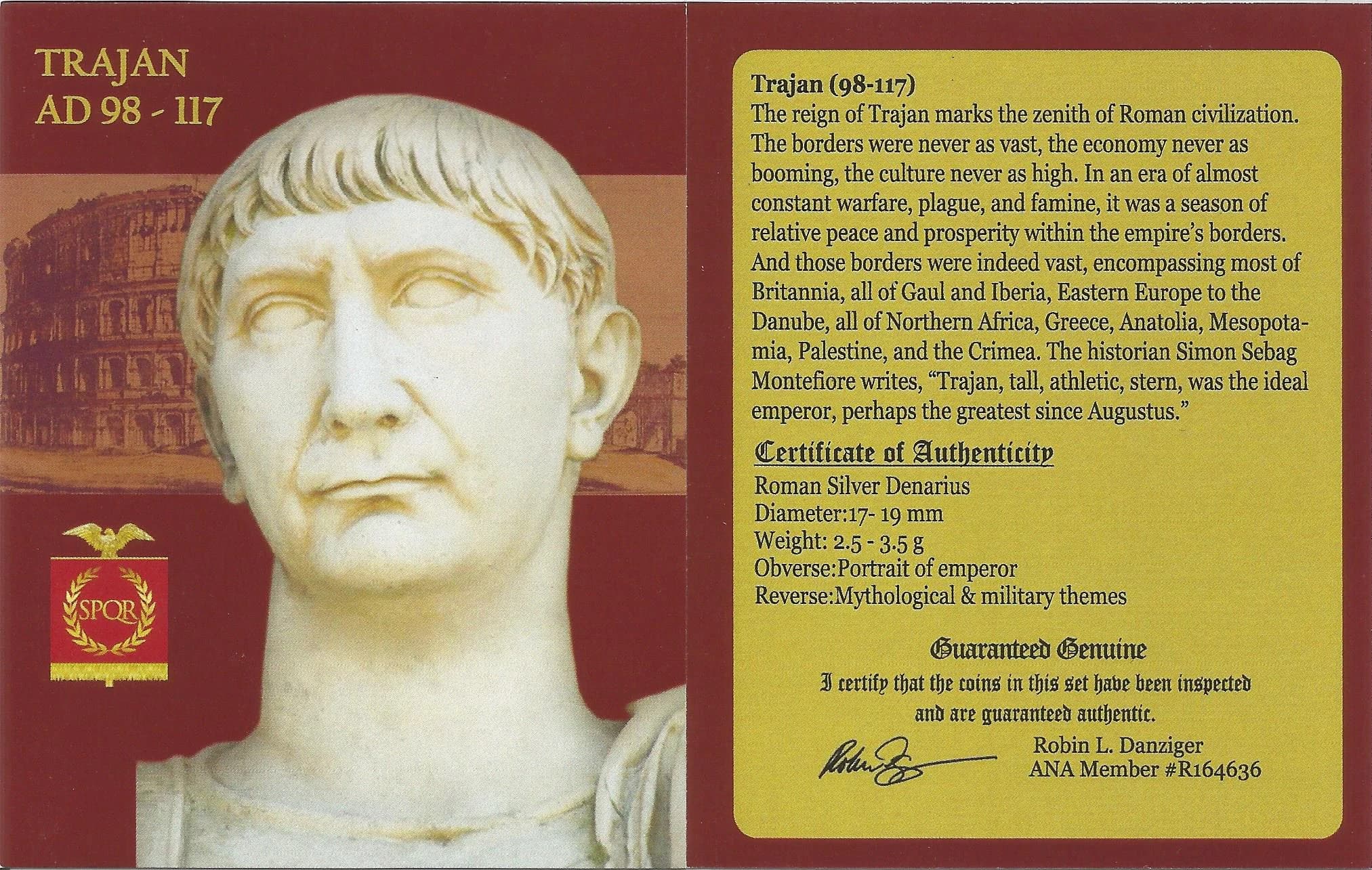 NGC-Certified Roman Coin: Trajan, Denarius, Grade VF - Image 4