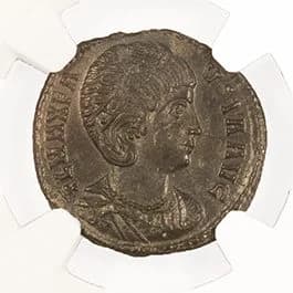 NGC-Certified Roman Coin: Fausta, AE3, Grade VF - Image 3