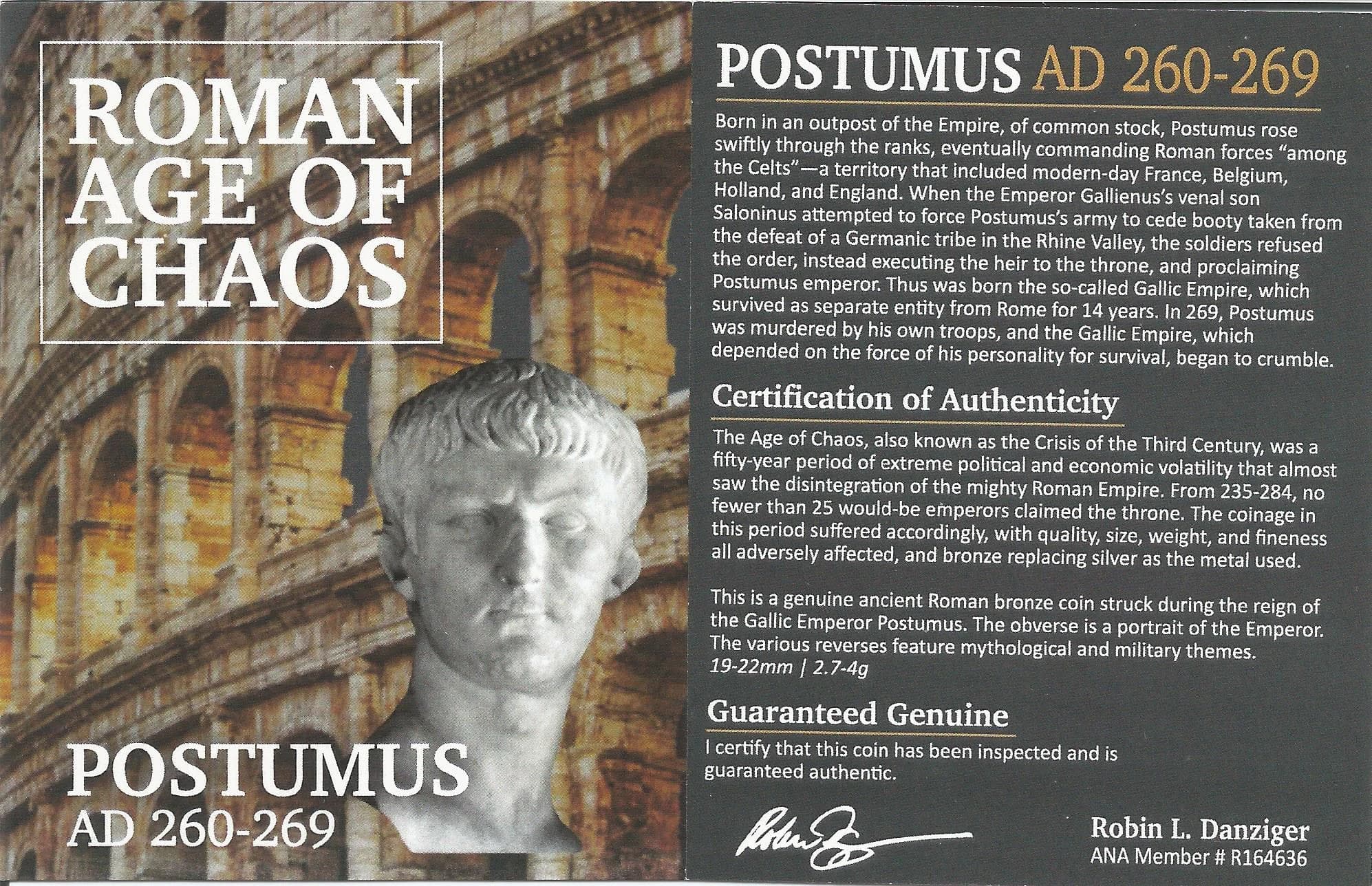 NGC-Certified Roman Coin: Postumus, ANT, Grade XF - Image 4
