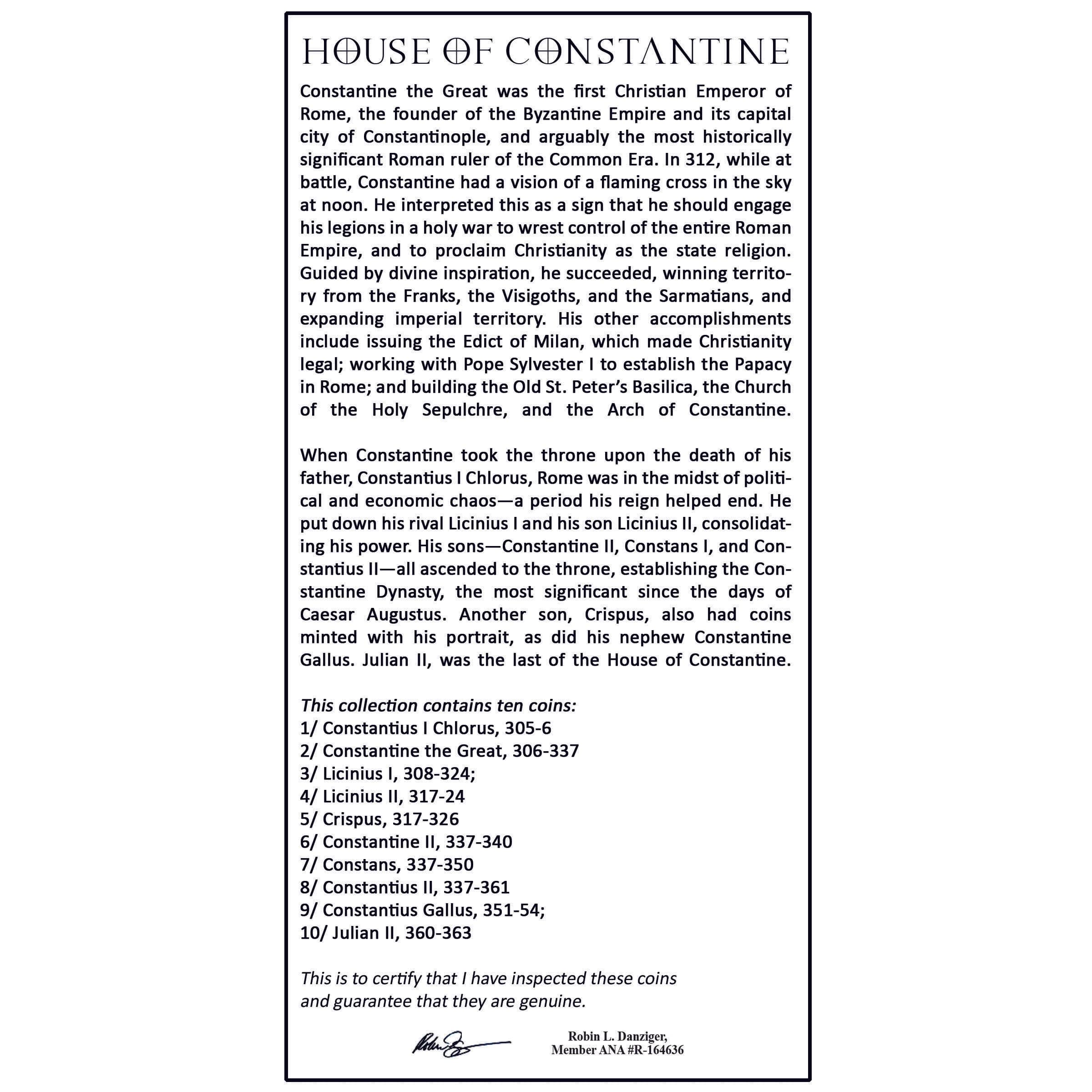 House of Constantine: A Collection of 10 Roman Bronze Coins - Image 4
