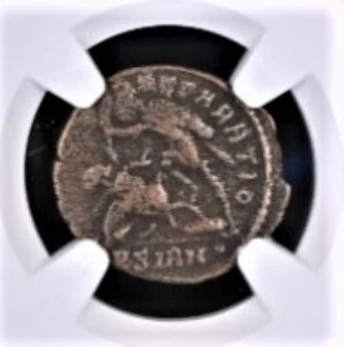 NGC-Certified Roman Coin: Constantius II (Gladiator), AE3/4, Grade F - Image 4
