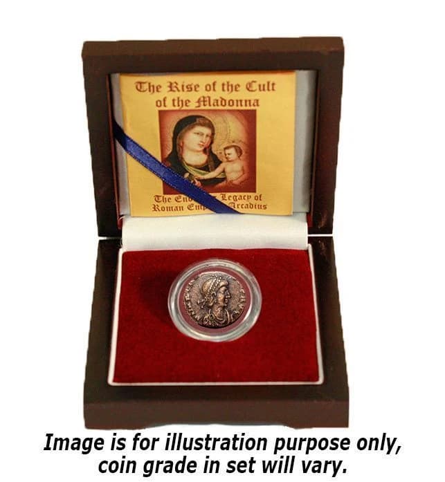 The Rise of the Cult of the Madonna: A Roman Bronze Coin (One-Coin Box) - Image 2