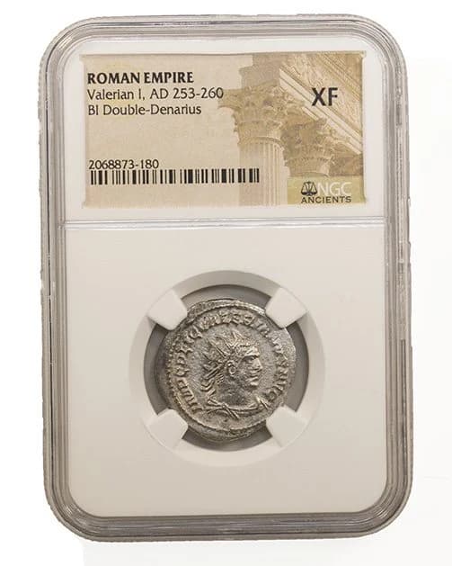 NGC-Certified Roman Coin: VALERIAN1ST(AR), Grade XF - Image 2