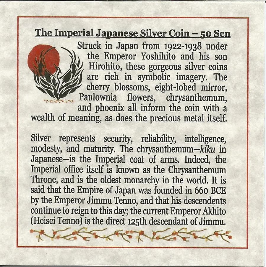 Imperial Japan: Box of Silver Japanese Coin (Black Box) - Image 4