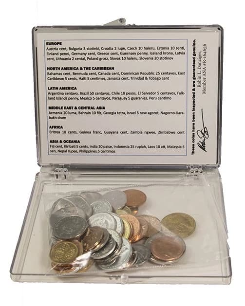 50 Different Coins from 50 Different Countries (Clear Box) - Image 2
