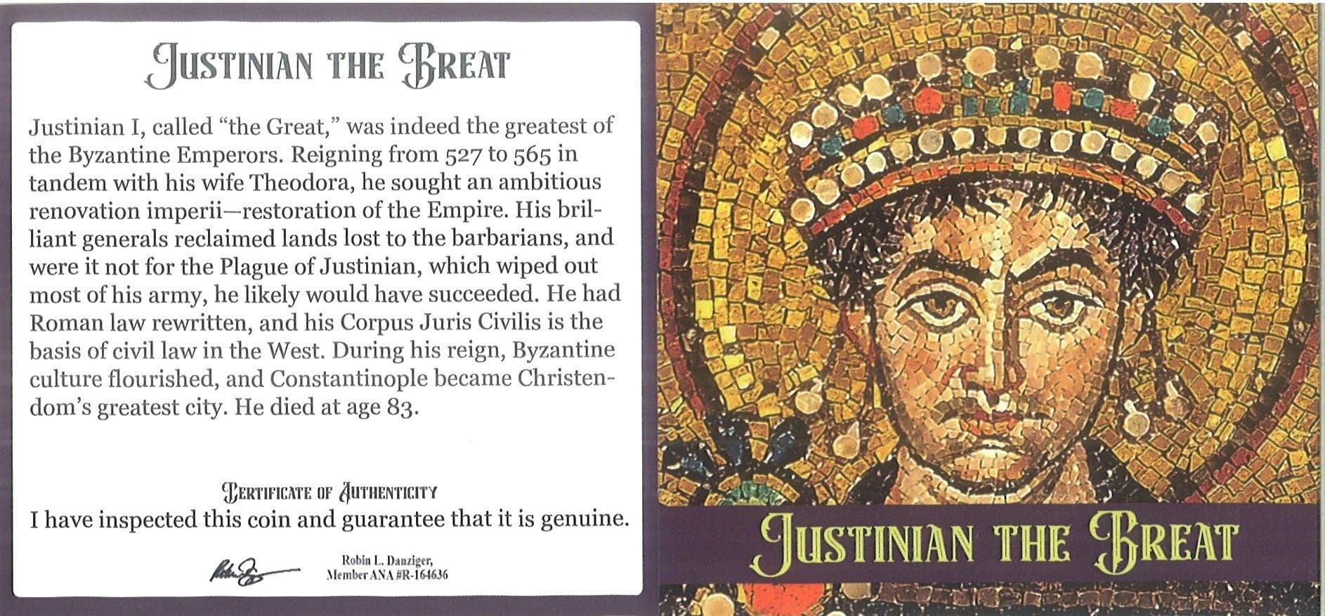 NGC-Certified Roman Coin: Byz Justinian I, Grade HG - Image 5