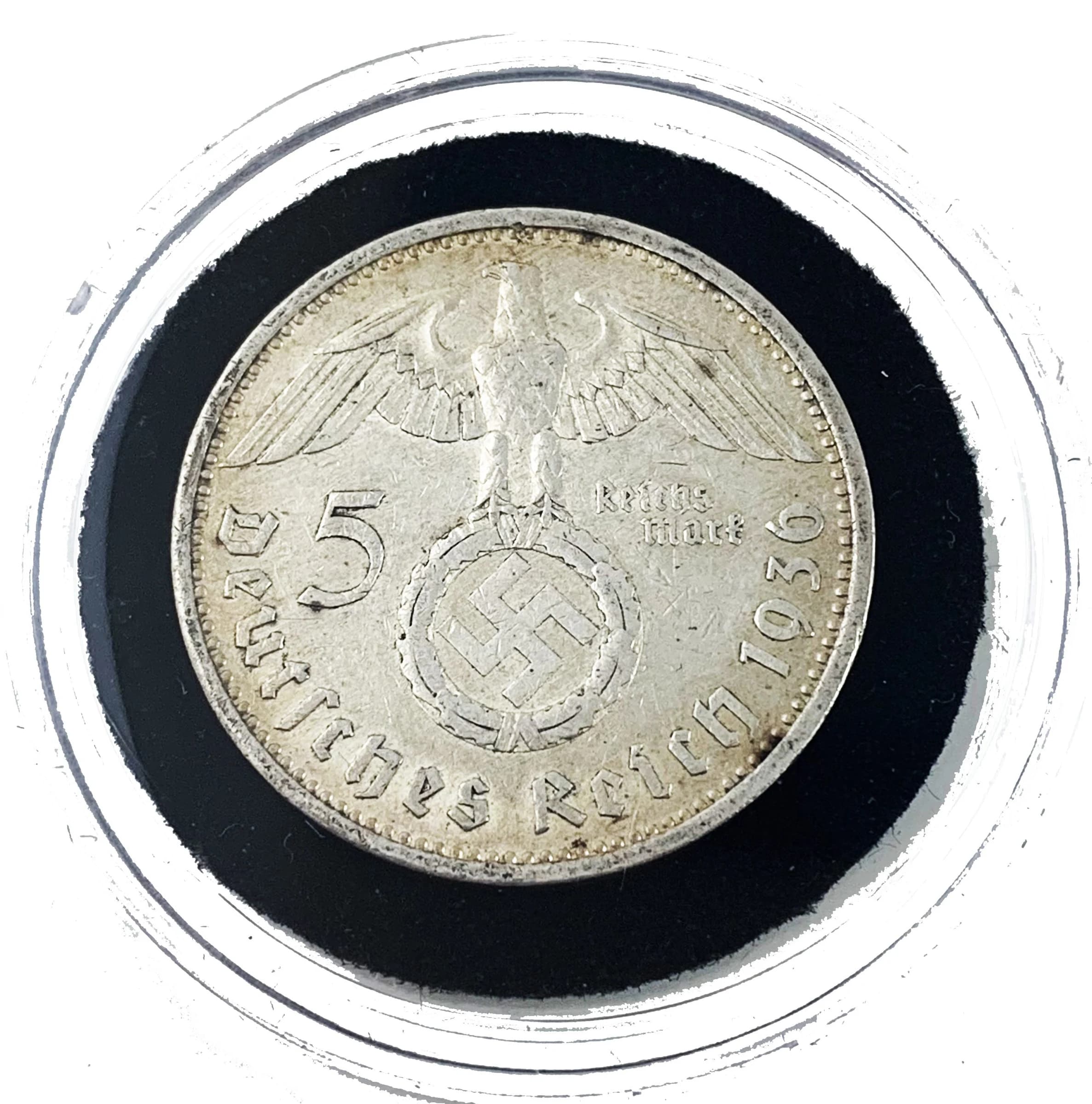 Adolph Hitler: Silver 5 Reichsmark Box (black box) - Image 4