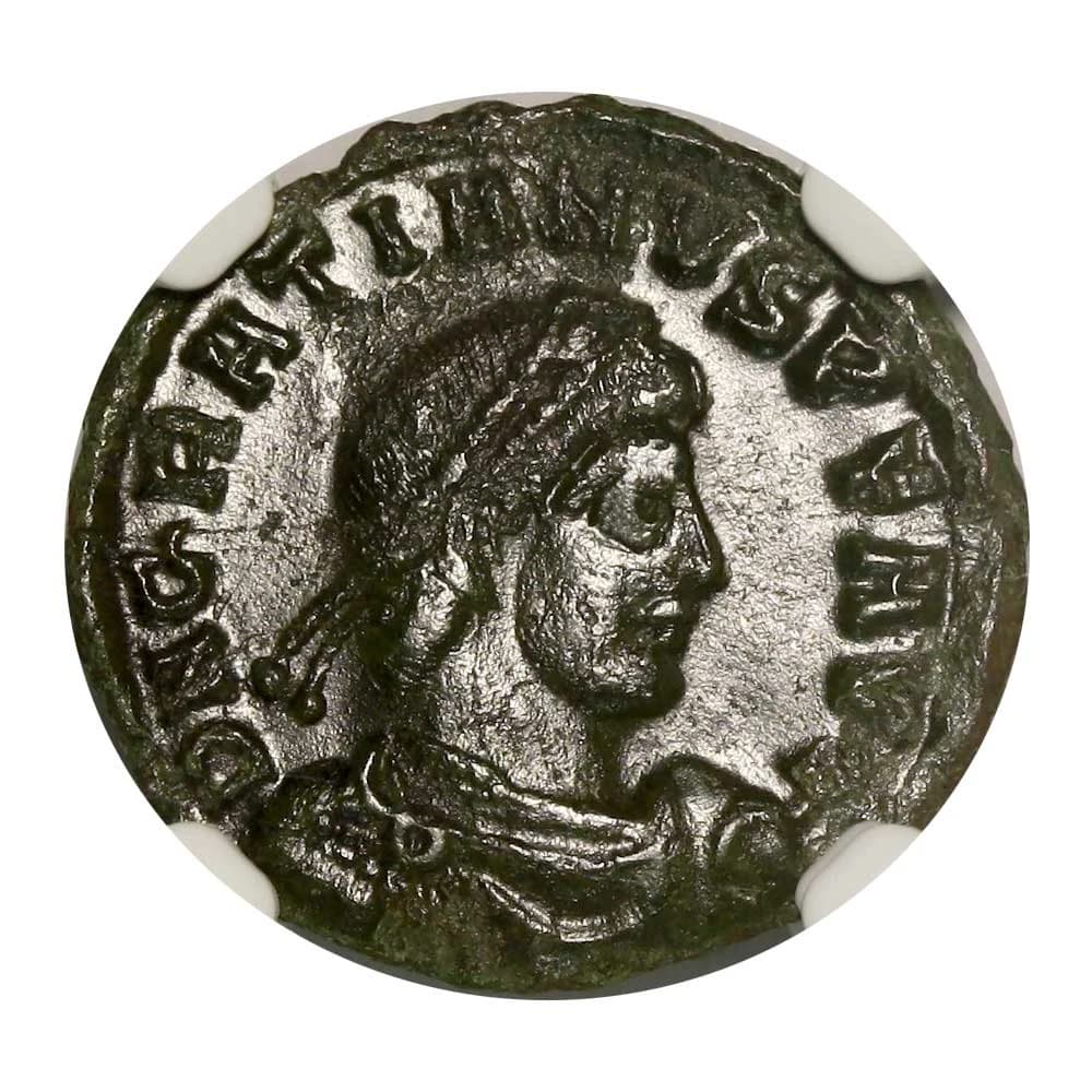 NGC-Certified Roman Coin: Gratian, AE3, Grade XF - Image 3