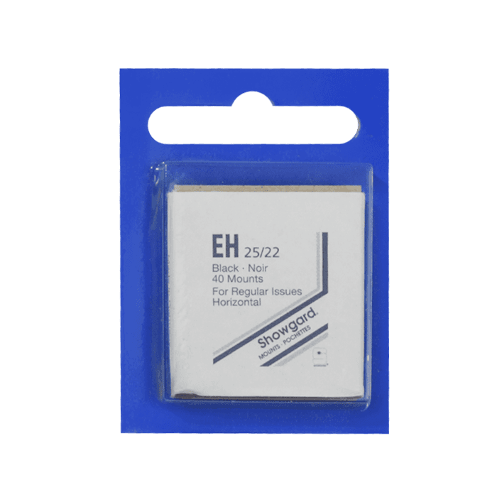 25x22mm Showgard Mounts - Pre-cut Singles (Black)