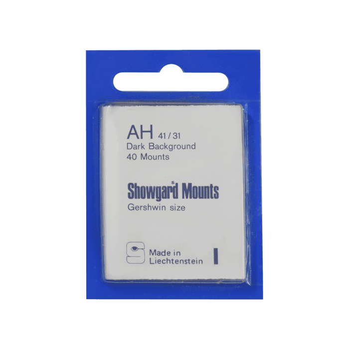 52x36mm Showgard Mounts - Pre-cut Singles (Black)