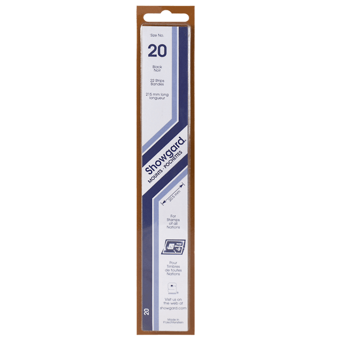 Showgard Mounts - 215mm Strips (Black) - 20x215mm