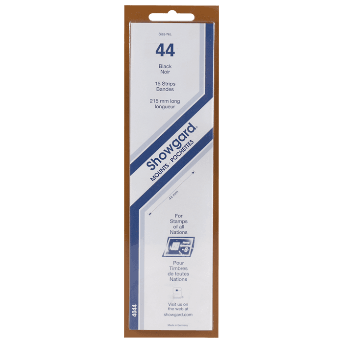 Showgard Mounts - 215mm Strips (Black) - 44x215mm