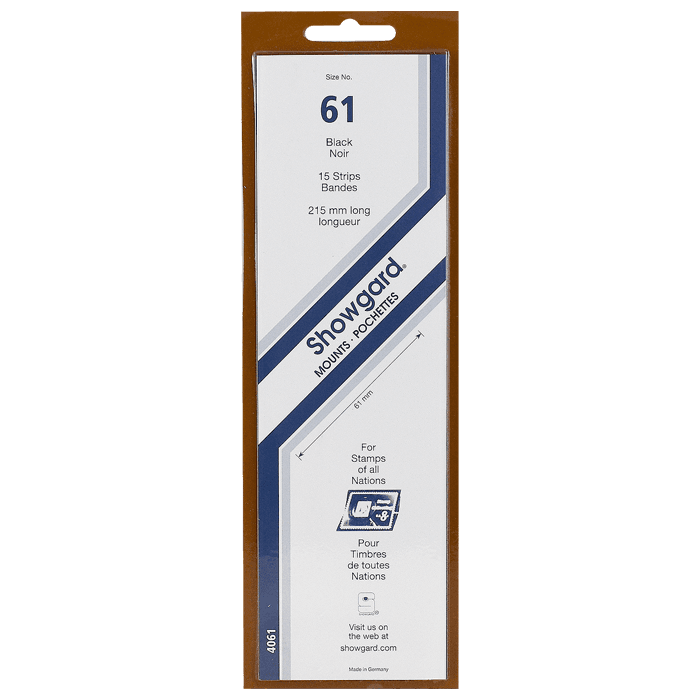 Showgard Mounts - 215mm Strips (Black) - 61x215mm