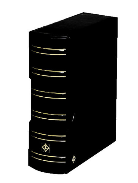 Grande-G Classic 4 Ring Certified Coin Slab Album with Slip Case (6 Pages) Black