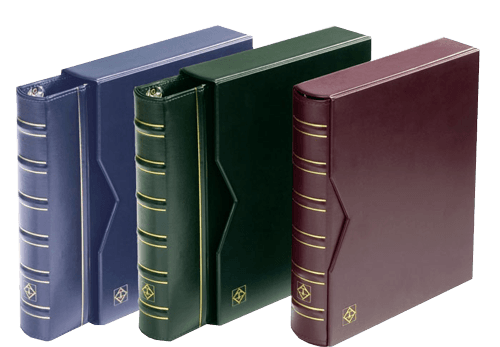 Grande Classic 3 Ring Certified Coin Slab Album with Slip Case (4 Pages) Blue