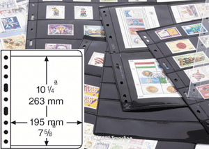 1 Pocket VARIO Sheets, Black - VARIO1S