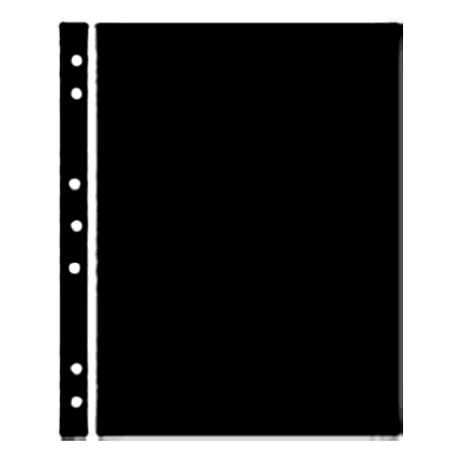 Hagner Stock Sheets 8 Row Black One Sided