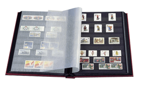 Hard Cover Stockbook with 64 Black Pages and Glassine Interleaves (Green) - LS4/32GR