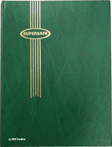Supersafe Stockbook - 16 Black Pages (Green)