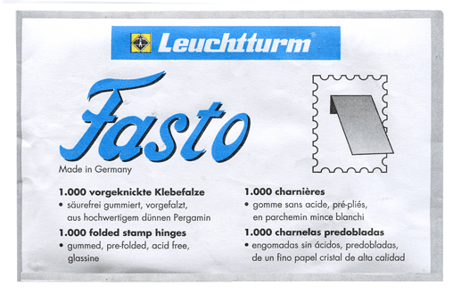 Fasto Folded Stamp Hinges - FASTO
