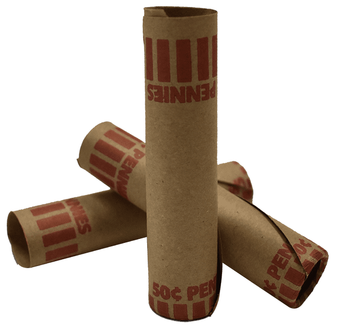 Preformed Tube Coin Wrappers - Cent
