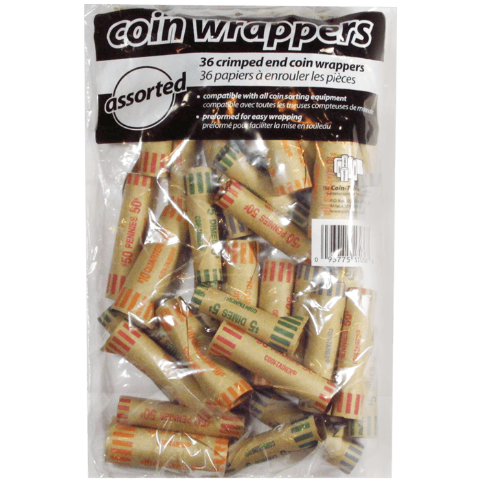 36 Mixed Preformed Coin Wrappers