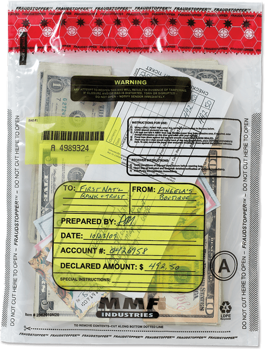 Tamper Evident 9x12 Clear "Deal" Bag - 100/pack
