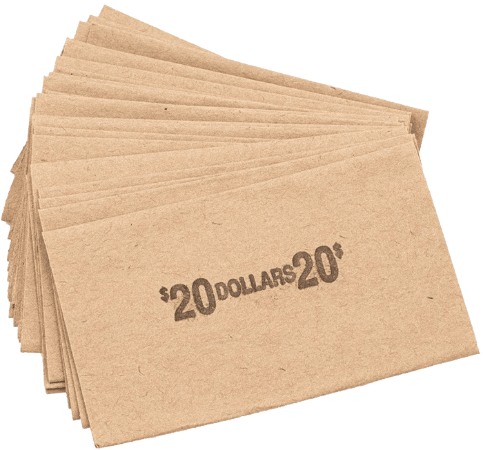 Flat Large Dollar Coin Wrappers
