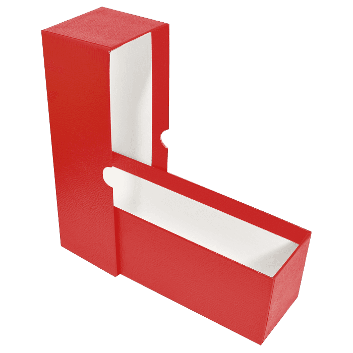 Single Row Slab or Crown Box - 8.25" - Red