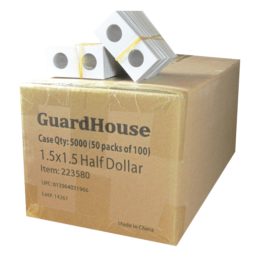 Guardhouse 1.5x1.5 Half Dollar - 100/Bundle