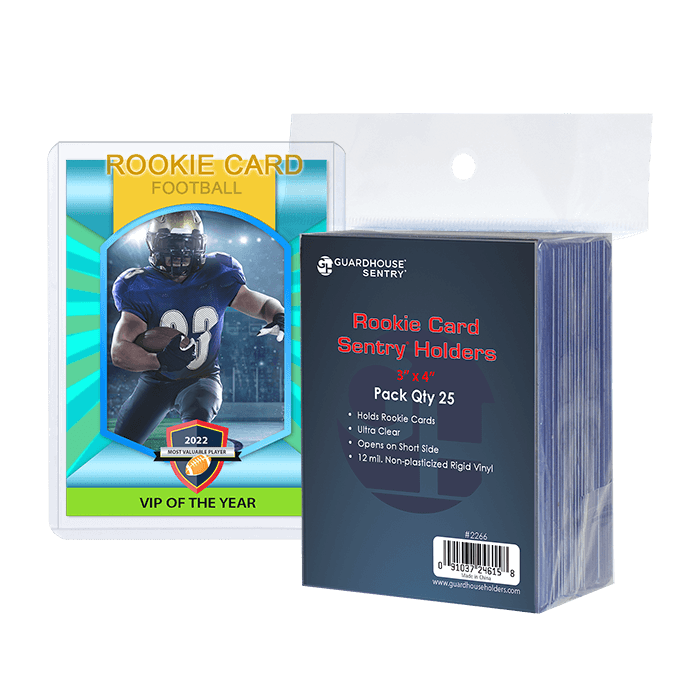 Rookie Card Sentry Holders - 3x4