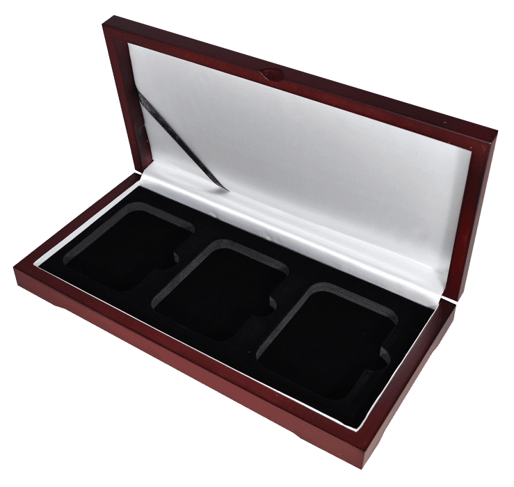 Universal Wood Display Box - 3 Slabs - alternate view 2