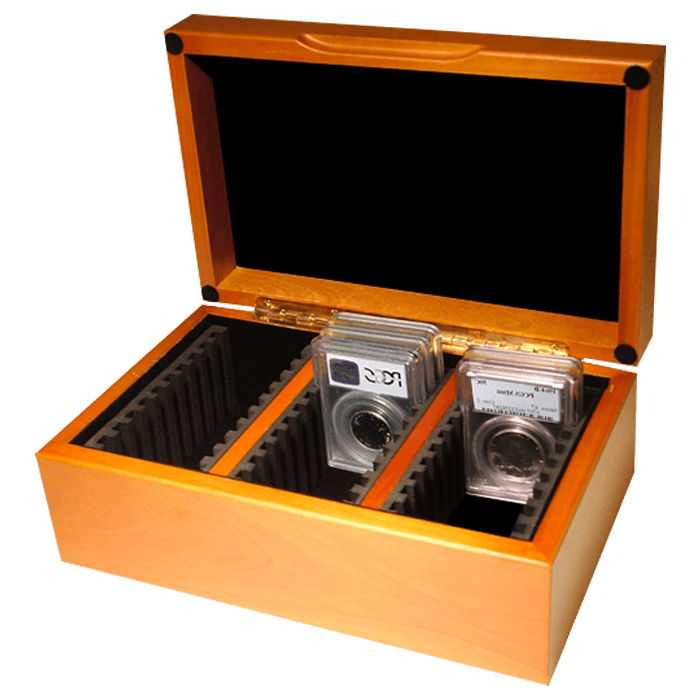 Wood Display Box - 30 NGC or PCGS Slab